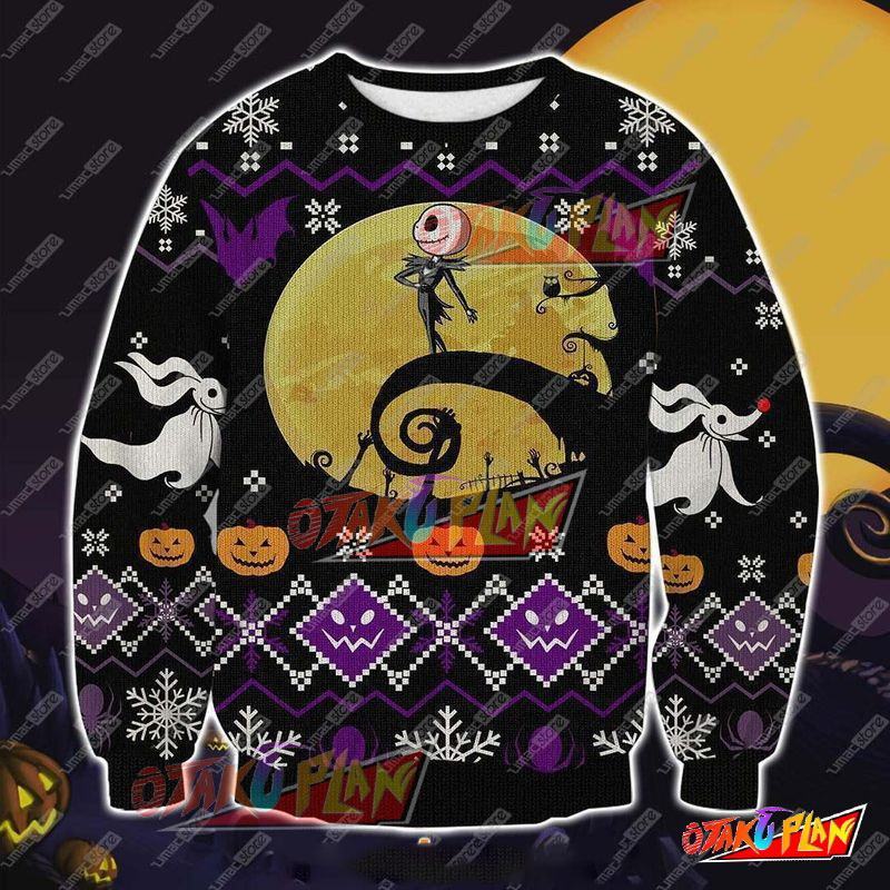 The Nightmare Before Christmas 3D Print Ugly Christmas Sweatshirt-otakuplan