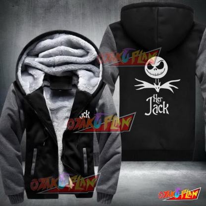 The Nightmare Before Christmas Her Jack Fleece Winter Jacket-otakuplan