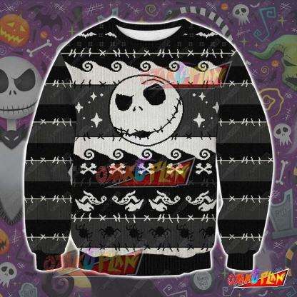 The Nightmare Before Christmas Jack 3D Print Ugly Christmas Sweatshirt-otakuplan