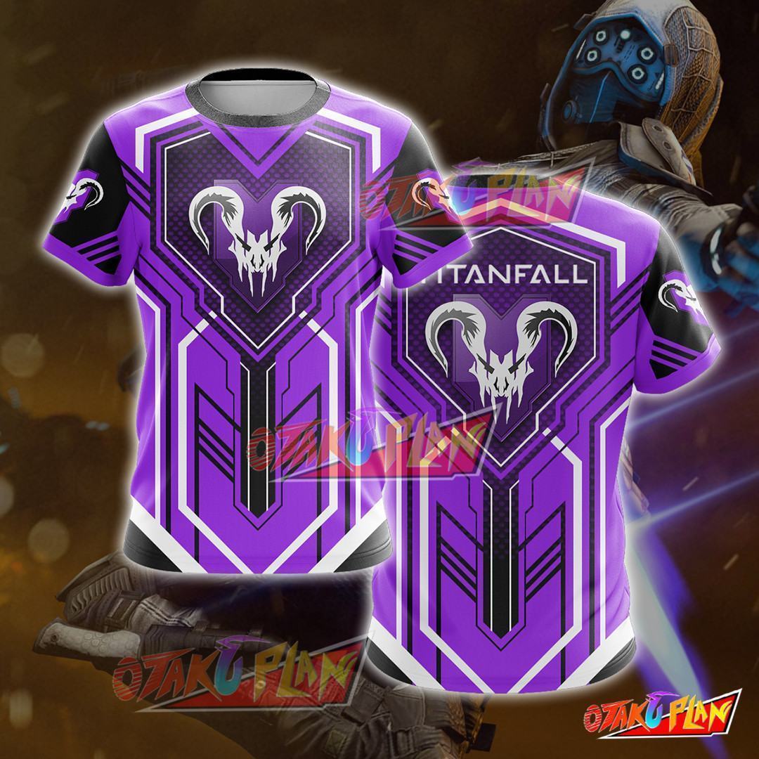 Titanfall Apex Predator Purple Cosplay T-shirt-otakuplan