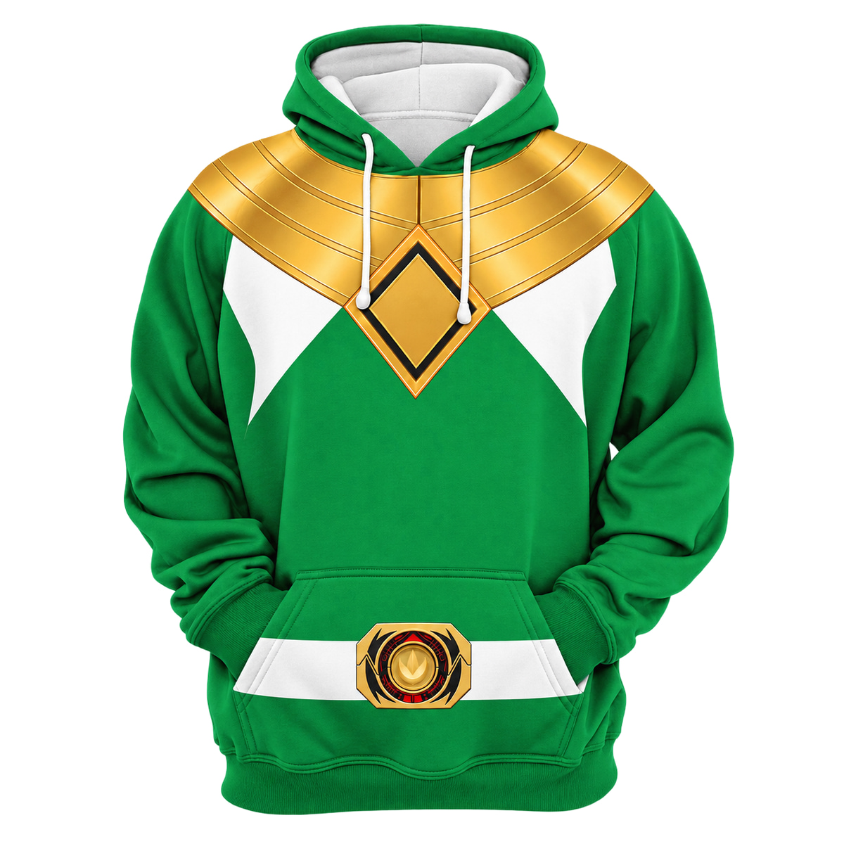 Mighty Morphin Green Ranger Cosplay Hoodie - front view