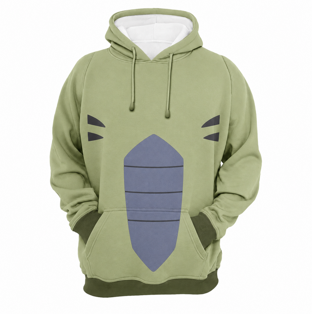 Tyranitar Green Armor Cosplay Hoodie - front view