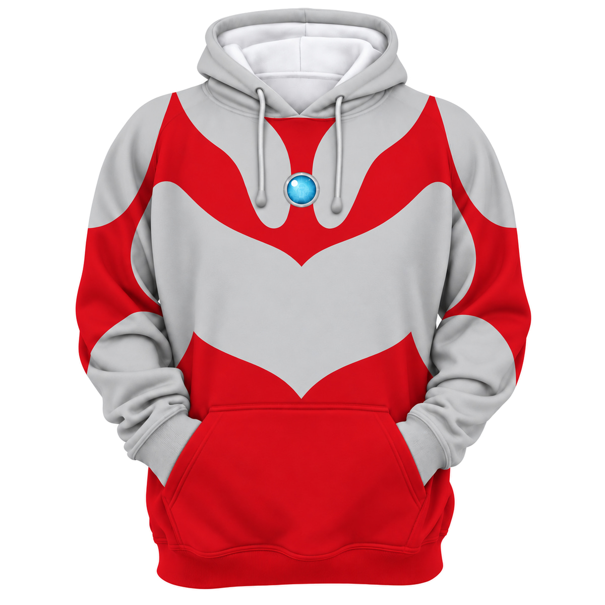 Ultraman Silver Timer Cosplay Hoodie - front view