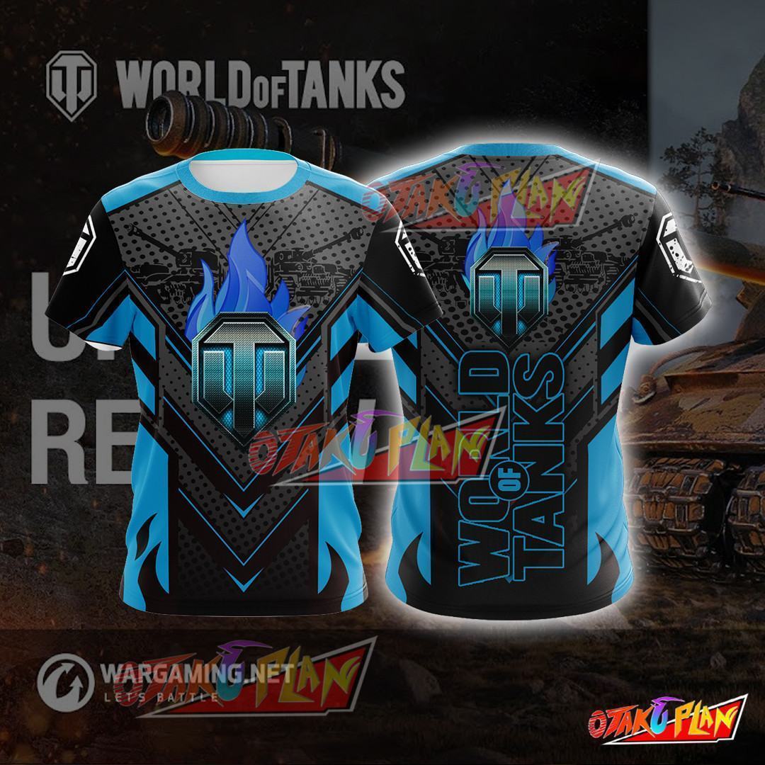 World Of Tanks Blue Cosplay T-shirt-otakuplan