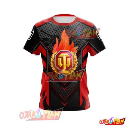 World Of Tanks Red Cosplay T-shirt-otakuplan