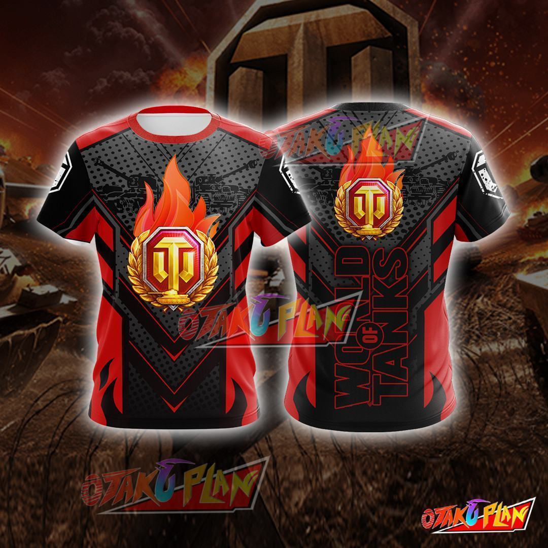 World Of Tanks Red Cosplay T-shirt-otakuplan