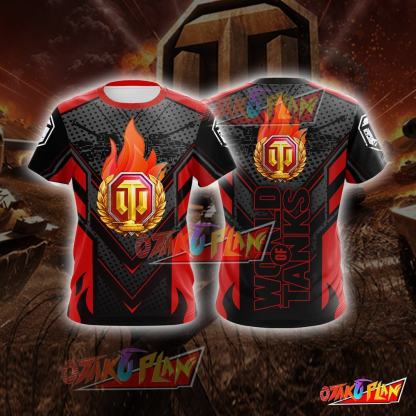 World Of Tanks Red Cosplay T-shirt-otakuplan