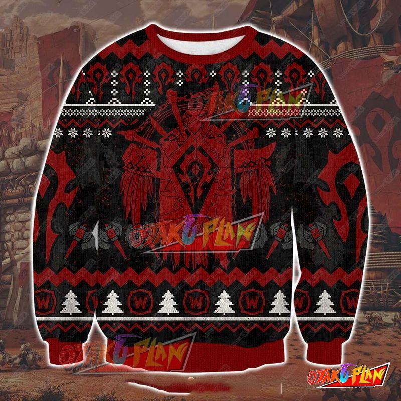 World Of Warcraft 3D Print Ugly Christmas Sweatshirt-otakuplan