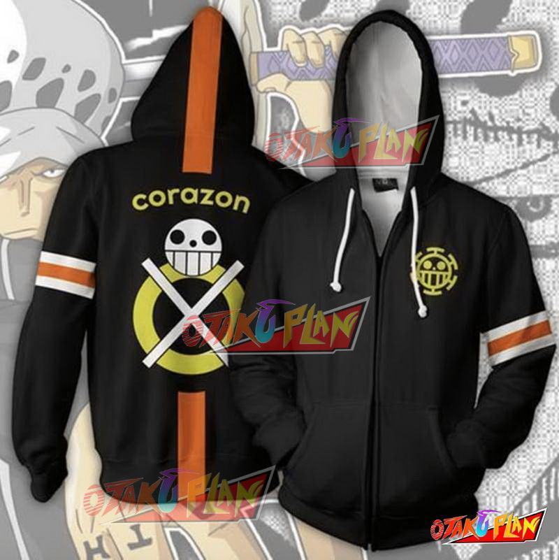 One Piece Hoodie - Trafalgar Law Corazon Jacket-otakuplan