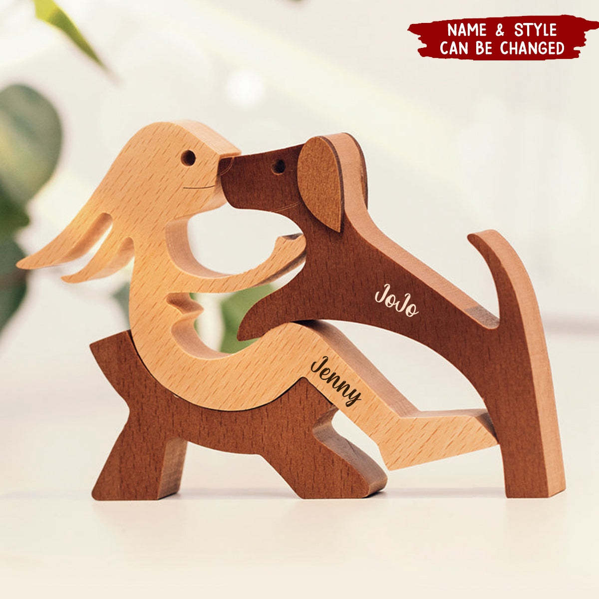 The Love Between You And Your Fur-Friend - Wooden Pet Carvings