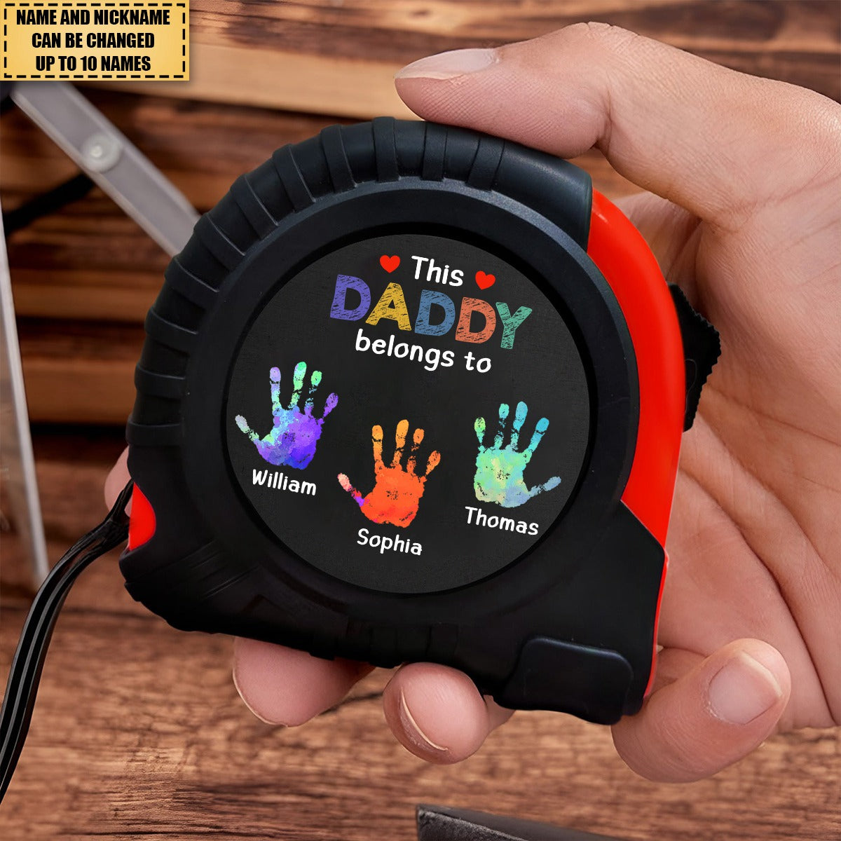 This Grandpa Daddy Belongs To - Gift For Dad, Father, Grandfather -  Tape Measure