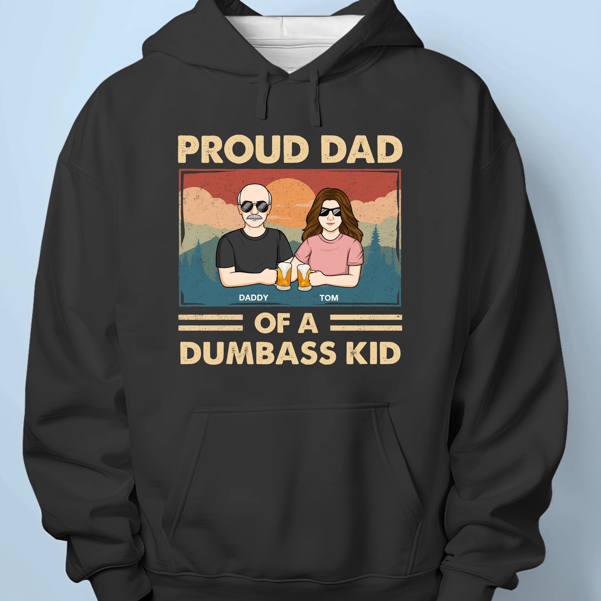 Proof Dad Did It Right - Family  Custom Unisex T-shirt, Premium T-shirt, Hoodie - Father's Day, Gift For Dad