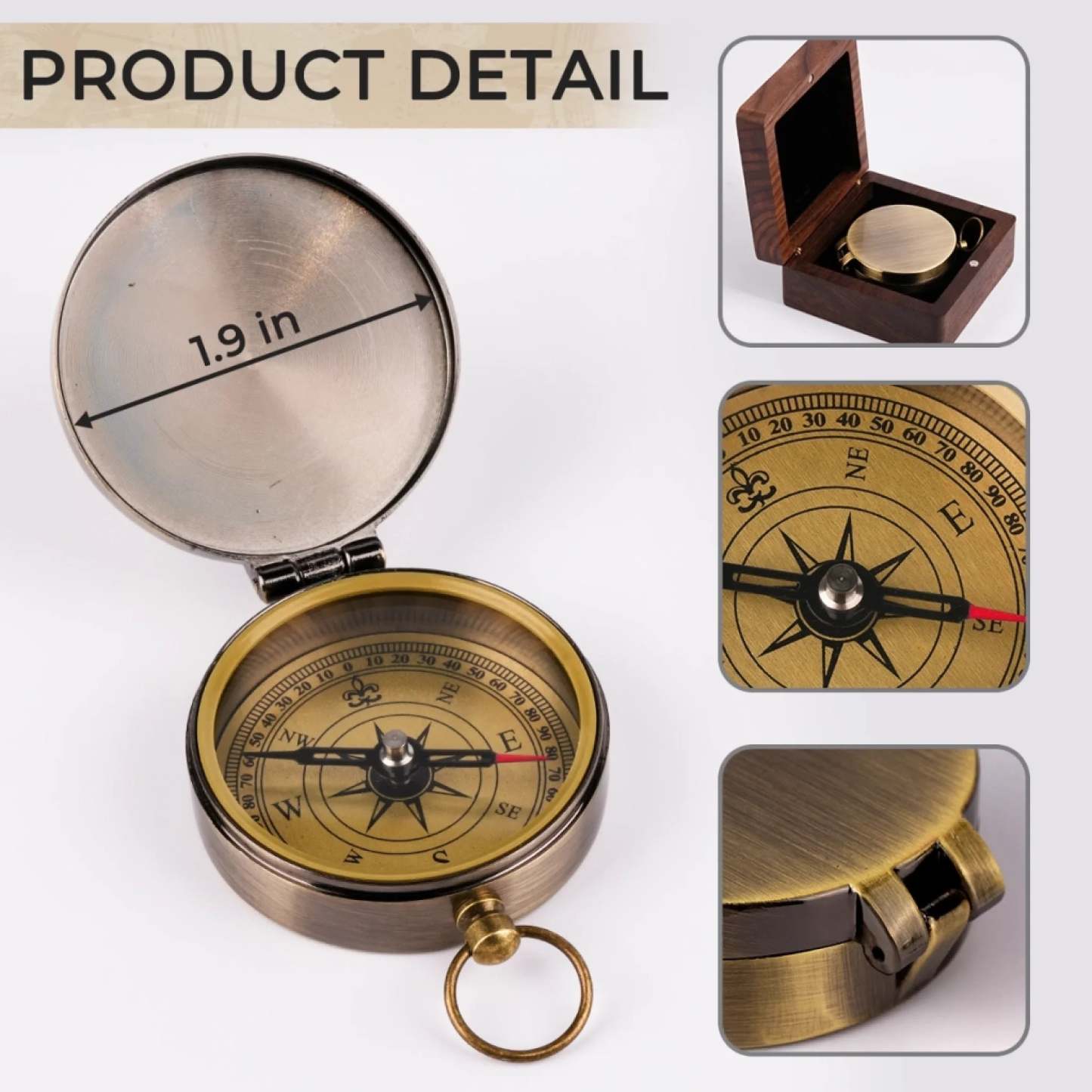 Your Heart, My Home - Family Custom Compass - Father's Day, Gift For Dad, Mom, Son