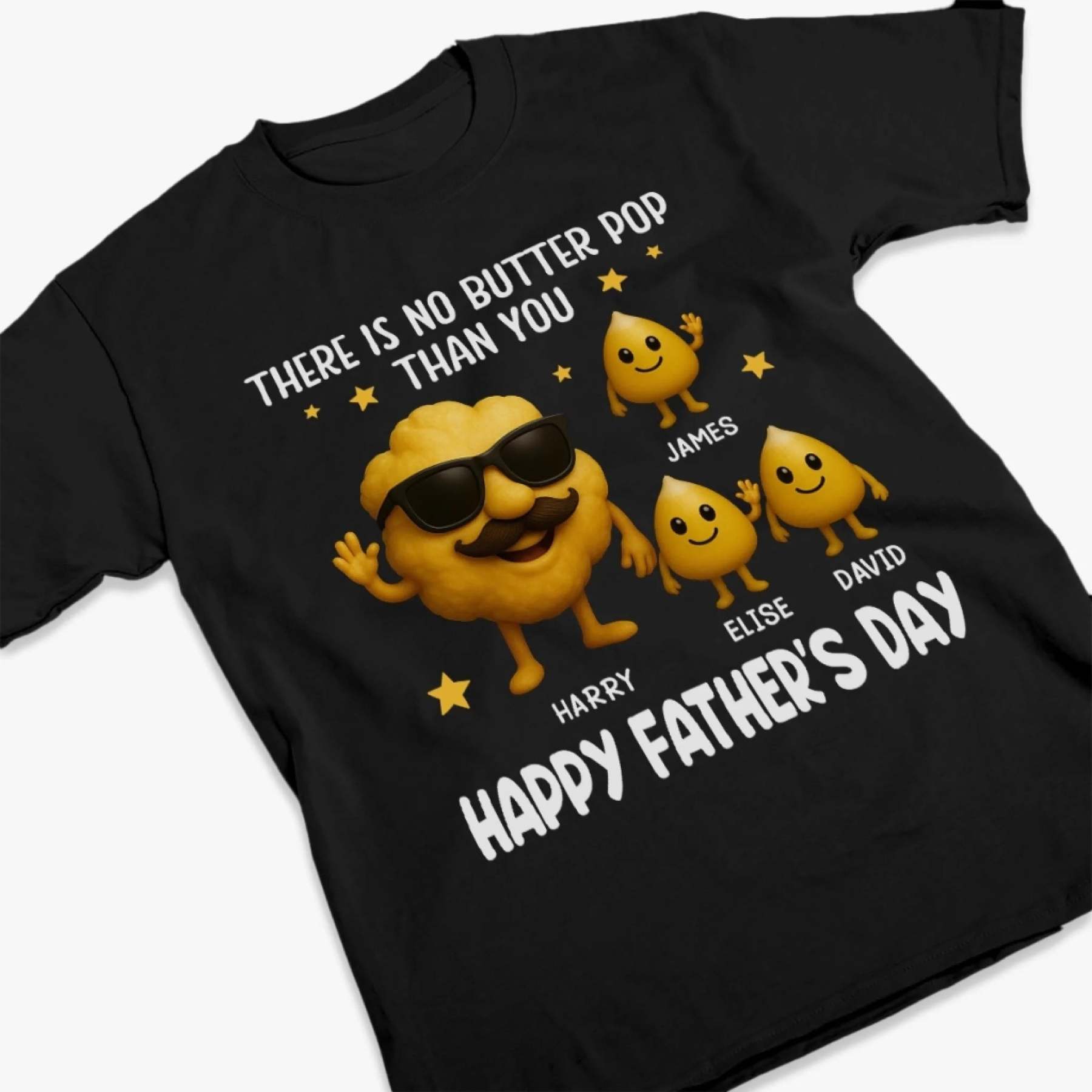 There Is No Butter Pop Than You - Family  Unisex T-shirt, Premium T-shirt, Hoodie - Father's Day, Gift For Dad, Grandpa