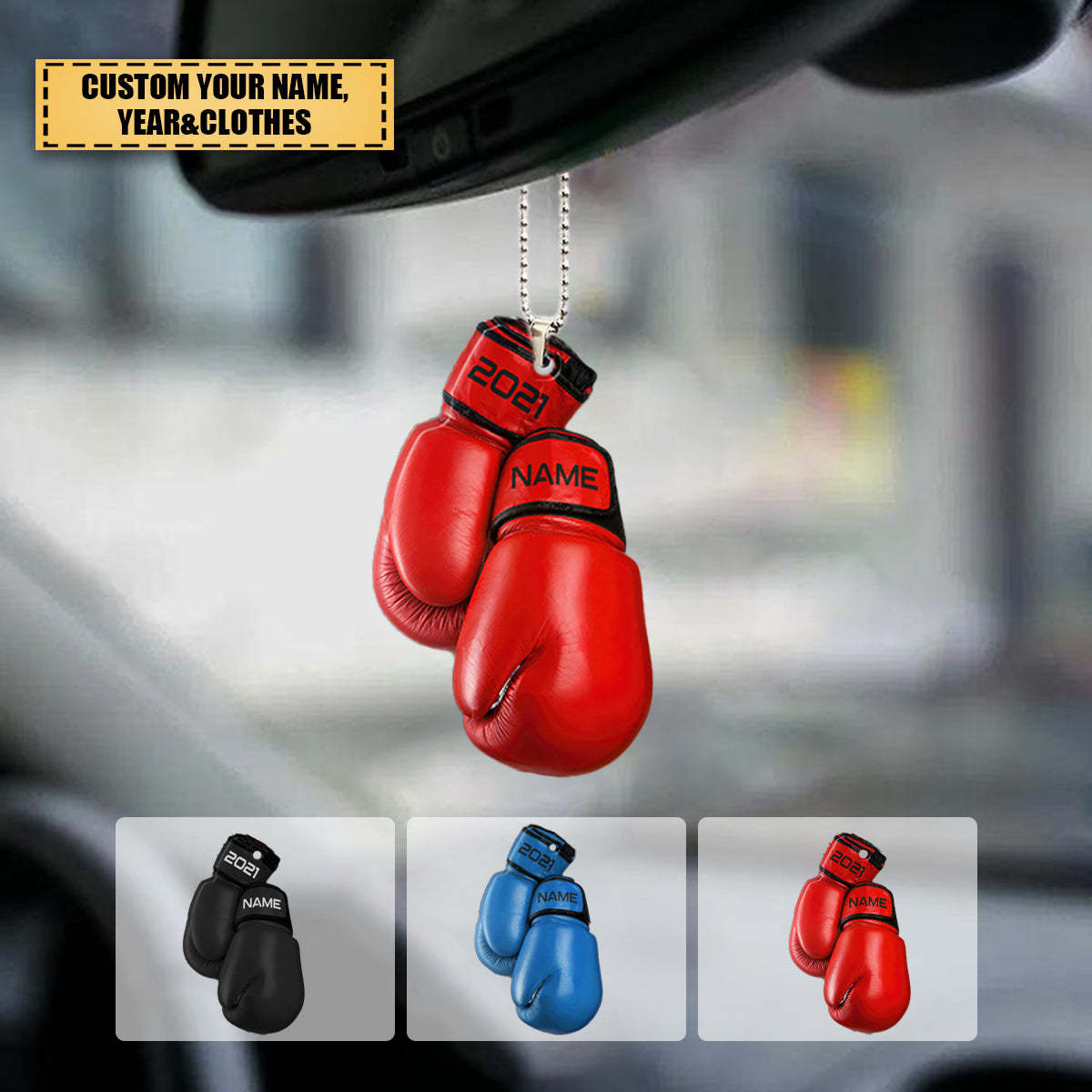  Boxing Glove Acrylic Ornament - Housewarming Gift, Sports Lover, UFC Decor gift