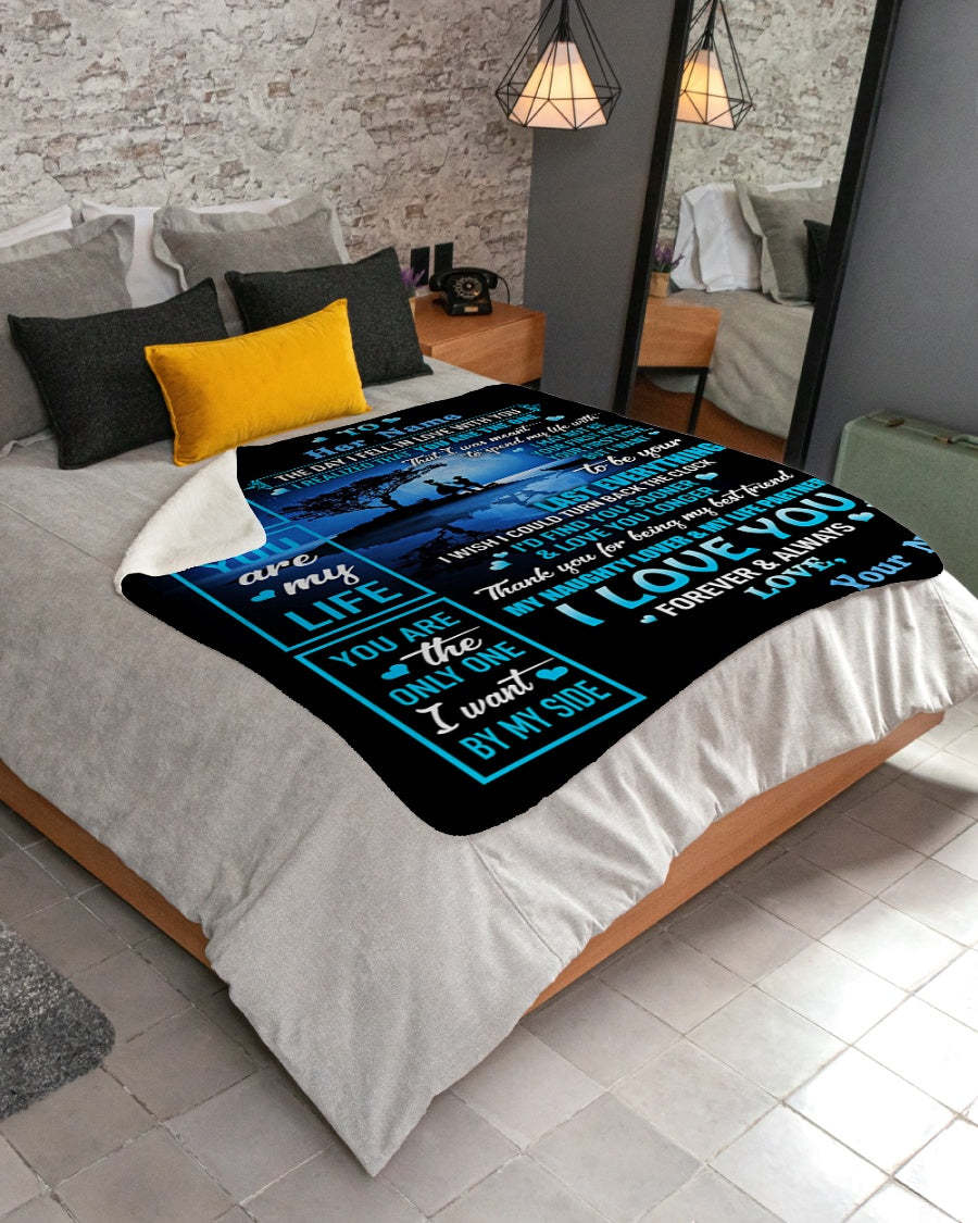 Special gift for Wife - Fiancee - Girlfriend Fleece Blanket
