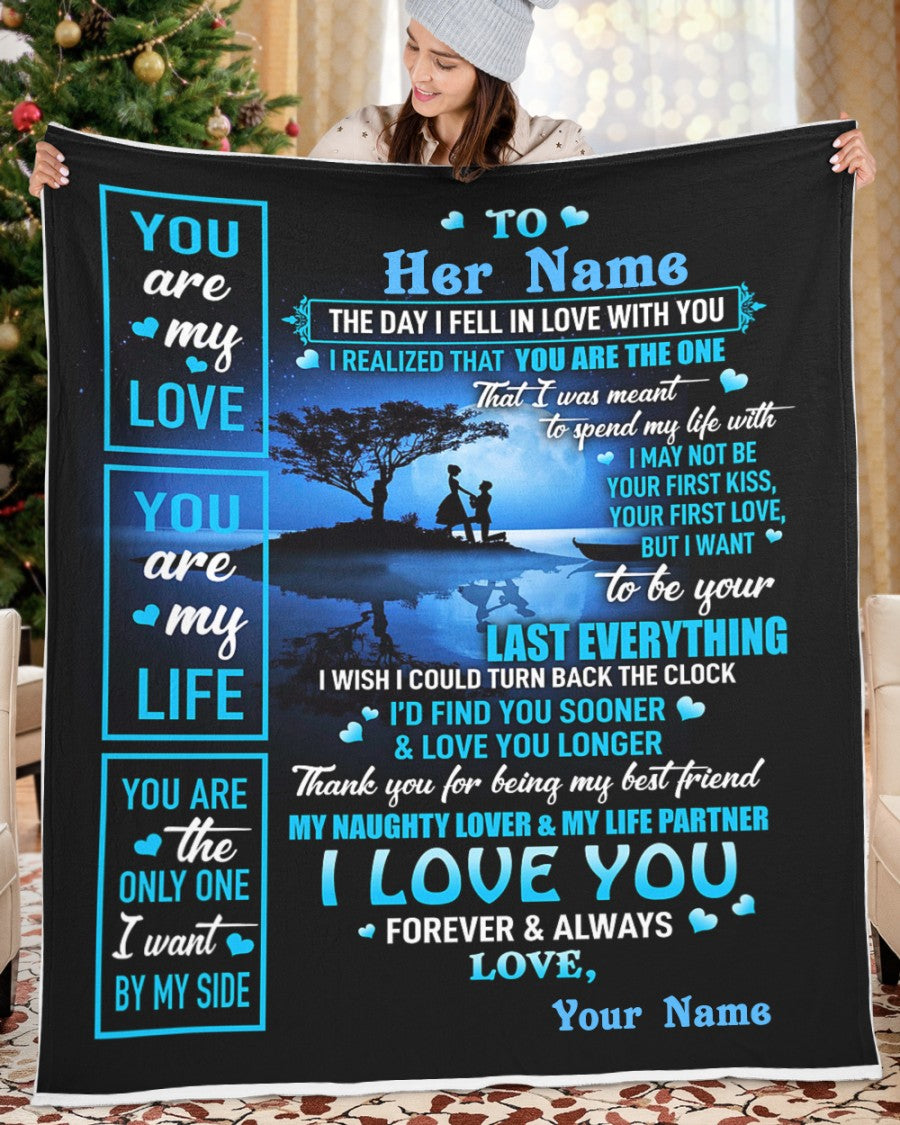 Special gift for Wife - Fiancee - Girlfriend Fleece Blanket