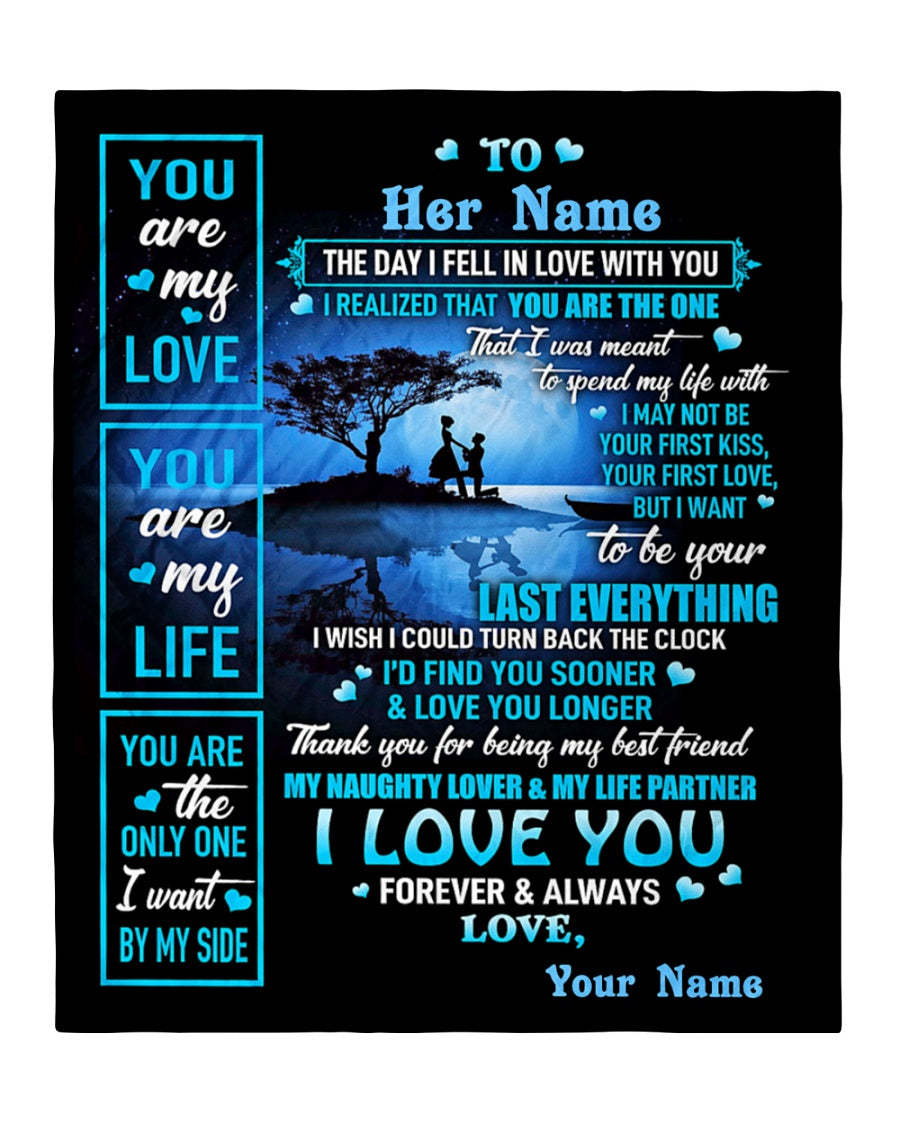Special gift for Wife - Fiancee - Girlfriend Fleece Blanket