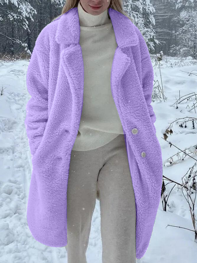 Shawl Collar Casual Cotton Coat Jacket