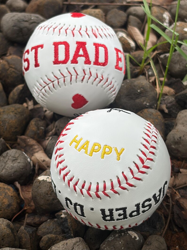 Custom Embroidered Sport Baseball & Softball - Father's Day Gift