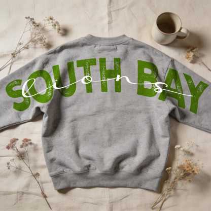 SOLID CUSTOM BACK PRINT SWEATSHIRT FOR SPORTS FANS