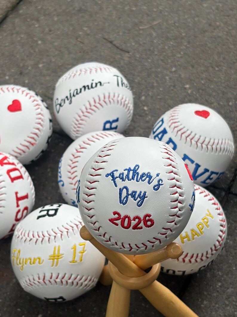 Custom Embroidered Sport Baseball & Softball - Father's Day Gift