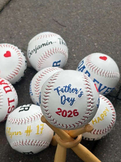 Custom Embroidered Sport Baseball & Softball - Father's Day Gift
