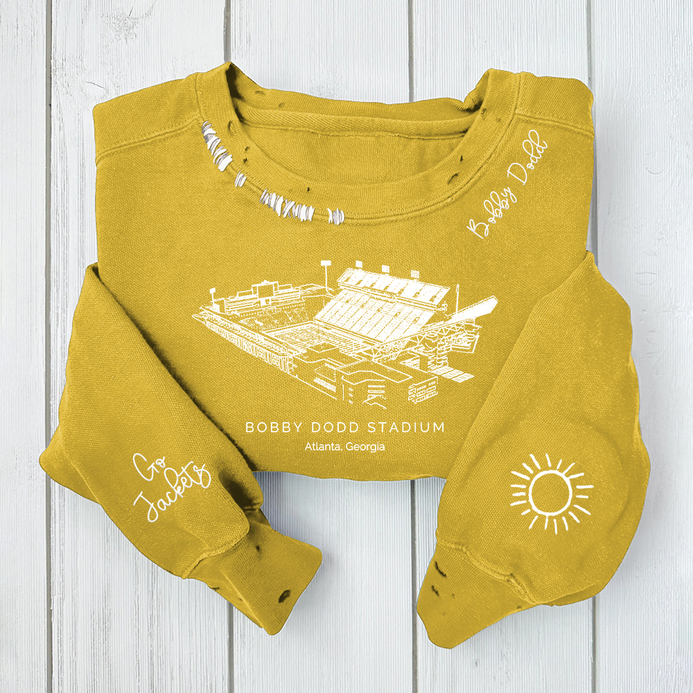 Ben Hill Griffin Stadium - Florida Gators Alumni Distressed Monogram Chain Stitch Sweatshirt - Vintage Class Of 2025 Hoodie