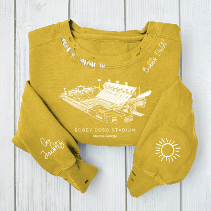 Ben Hill Griffin Stadium - Florida Gators Alumni Distressed Monogram Chain Stitch Sweatshirt - Vintage Class Of 2025 Hoodie