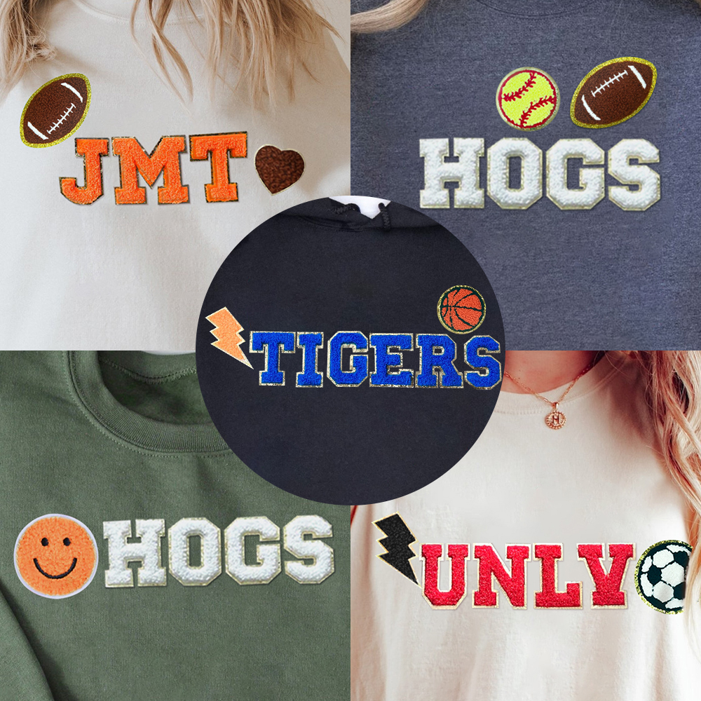 Custom Embroidered Applique Patch Sport Sweatshirt/Hoodie