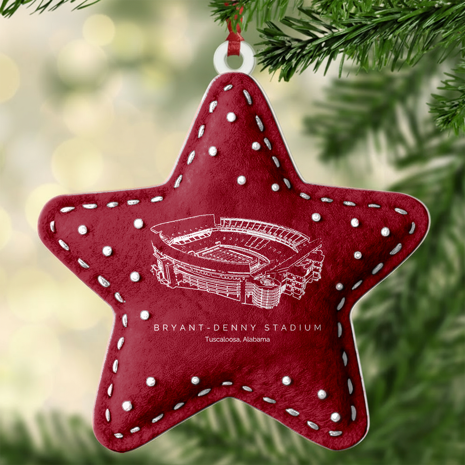 Custom Bryant-Denny Stadium Christmas Acrylic Ornament Gift For Family Member - Limited Edition