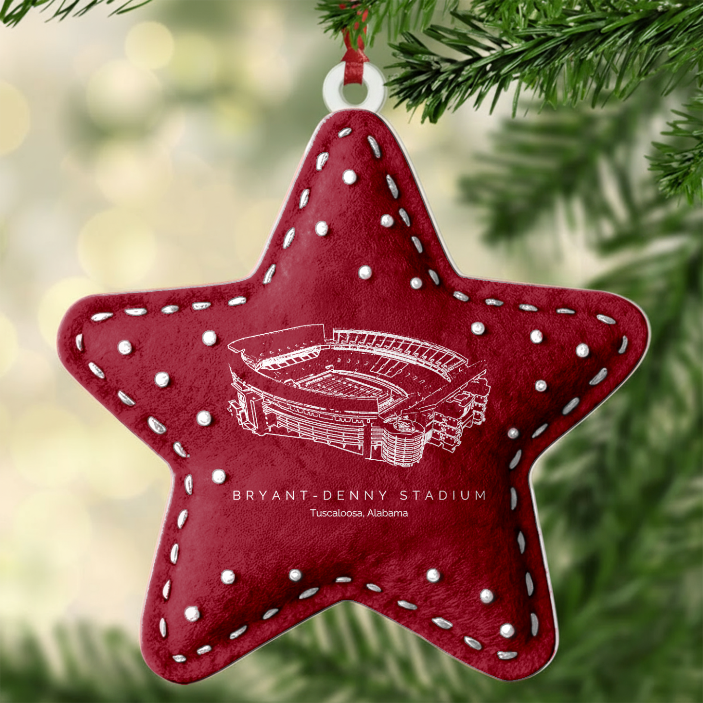 Custom Bryant-Denny Stadium Christmas Acrylic Ornament Gift For Family Member - Limited Edition