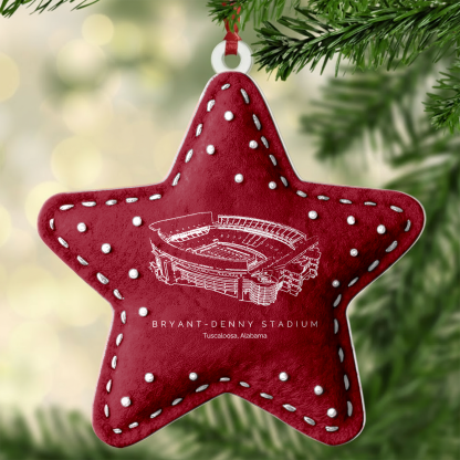 Custom Bryant-Denny Stadium Christmas Acrylic Ornament Gift For Family Member - Limited Edition