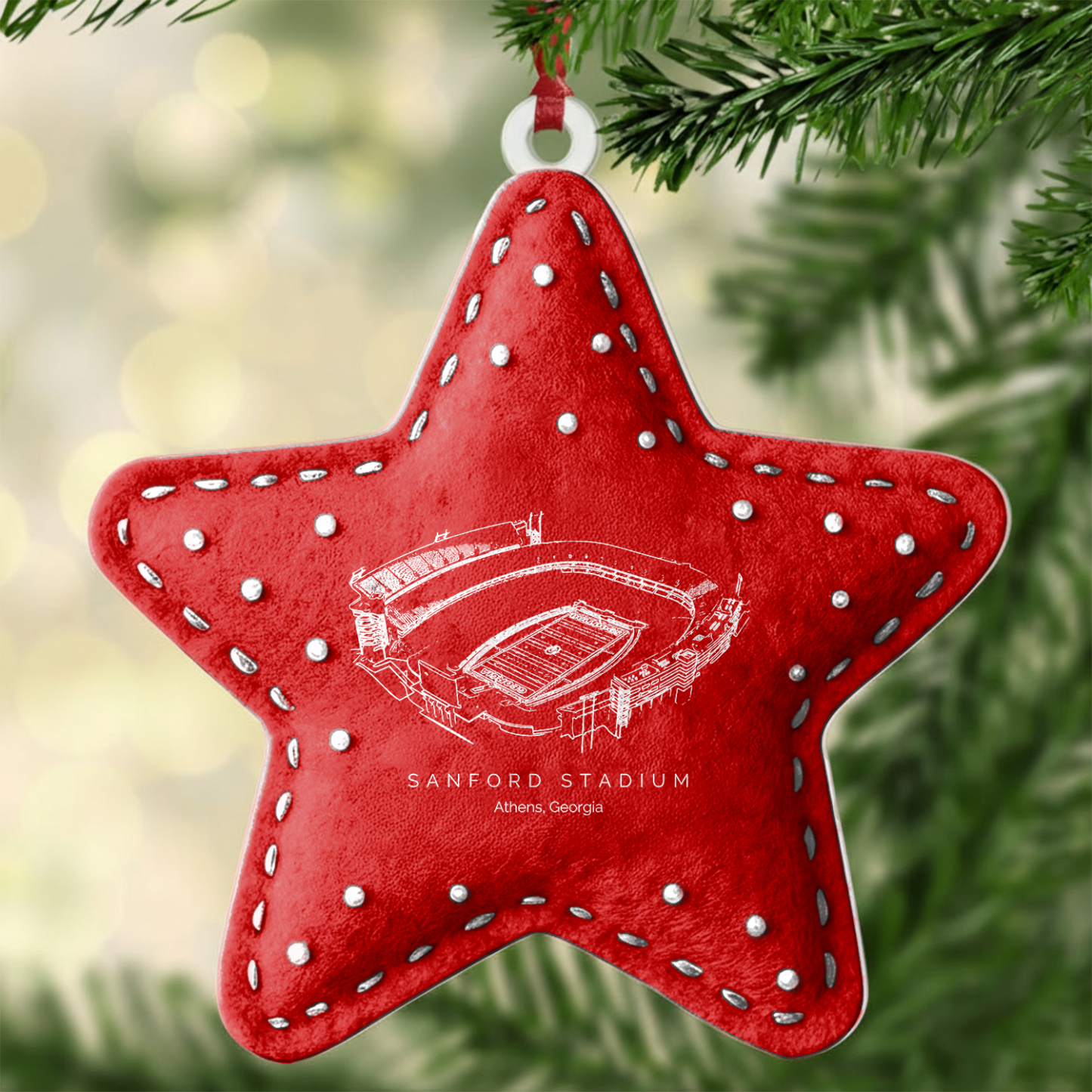 Custom Sanford Stadium Christmas Acrylic Ornament Gift For Family Member - Limited Edition