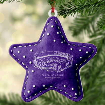 Custom Tiger Stadium Christmas Acrylic Ornament Gift For Family Member - Limited Edition