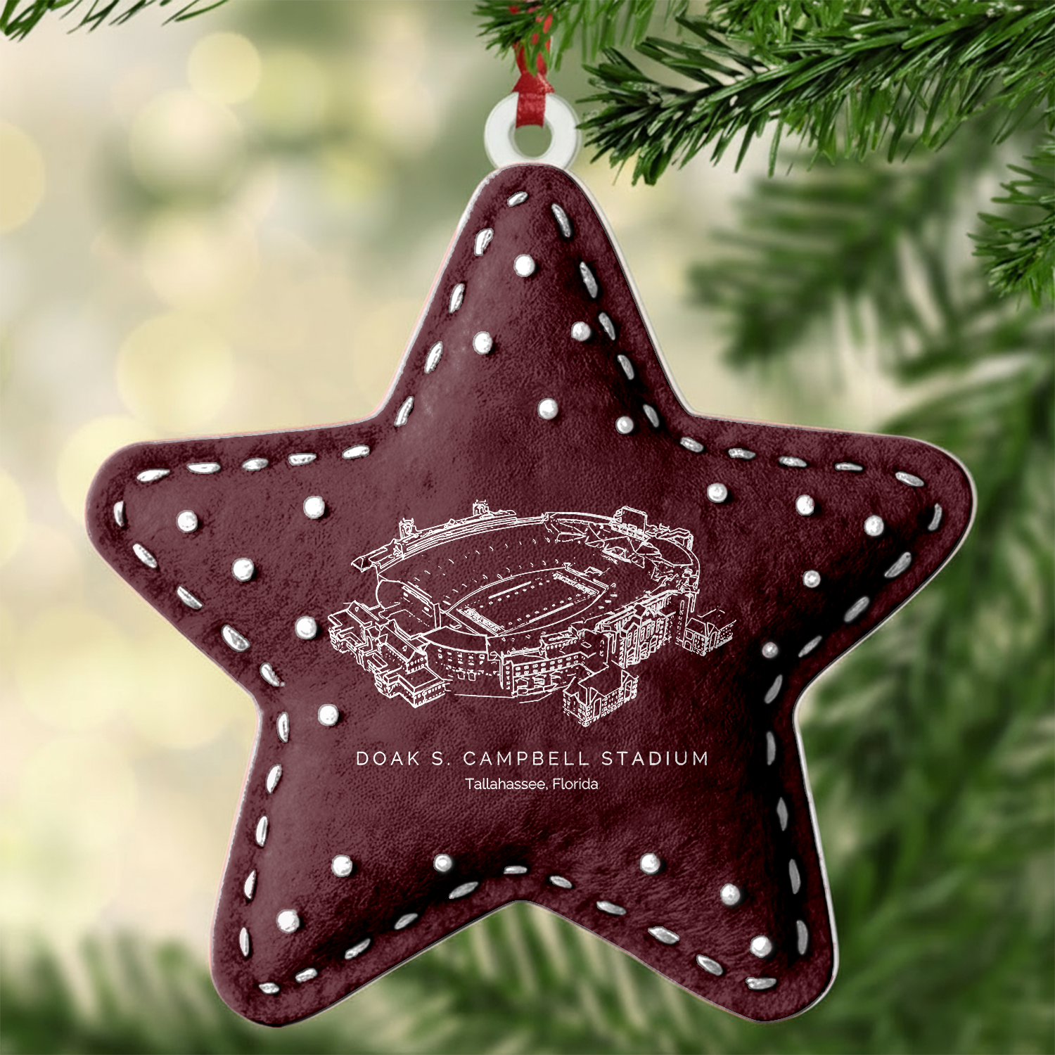 Custom Doak S. Campbell Stadium Christmas Acrylic Ornament Gift For Family Member - Limited Edition