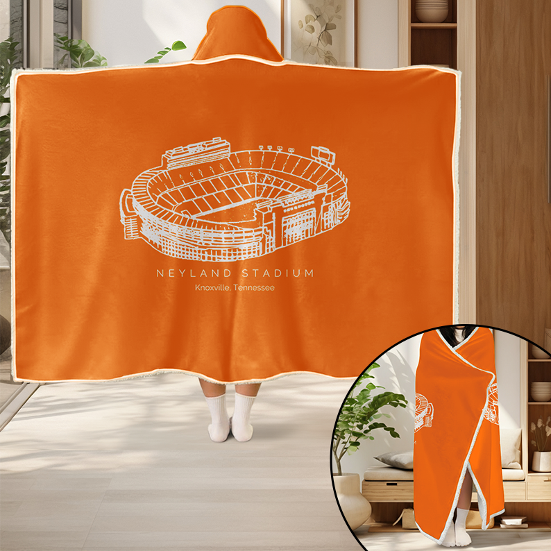 Personalized Neyland Stadium Sport Hooded Blanket