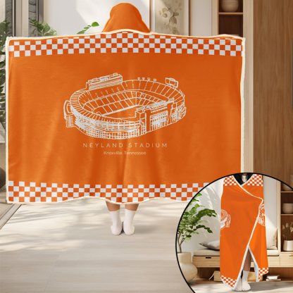 Personalized Neyland Stadium Sport Hooded Blanket