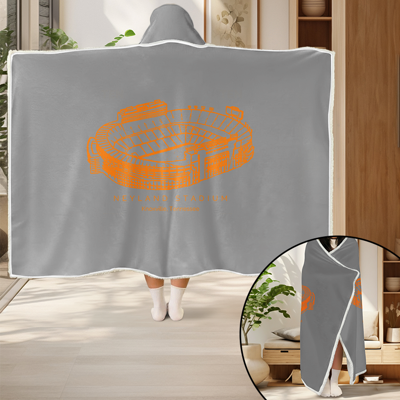 Personalized Neyland Stadium Sport Hooded Blanket