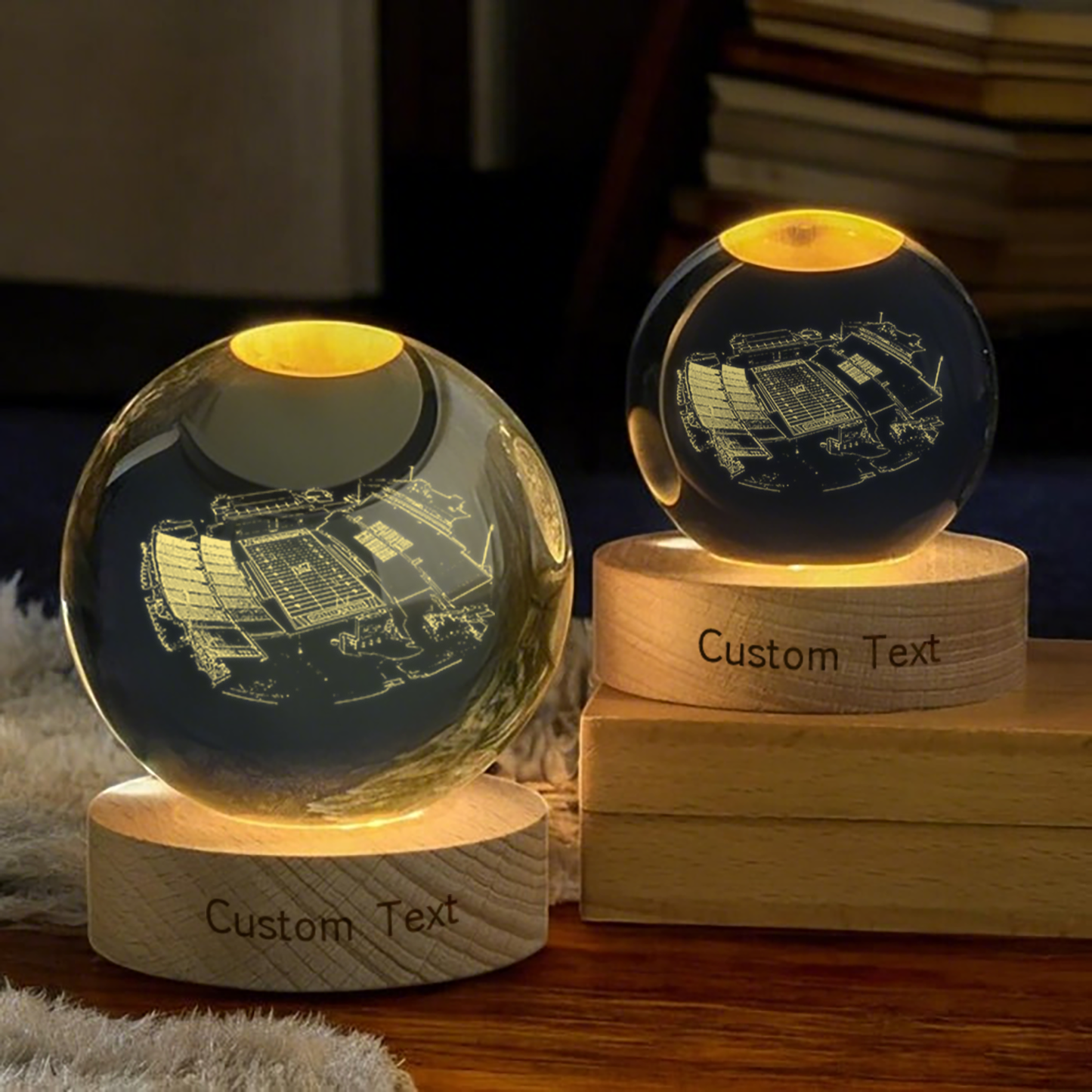 Joe Aillet Stadium 3D Spherical Crystal Lamp