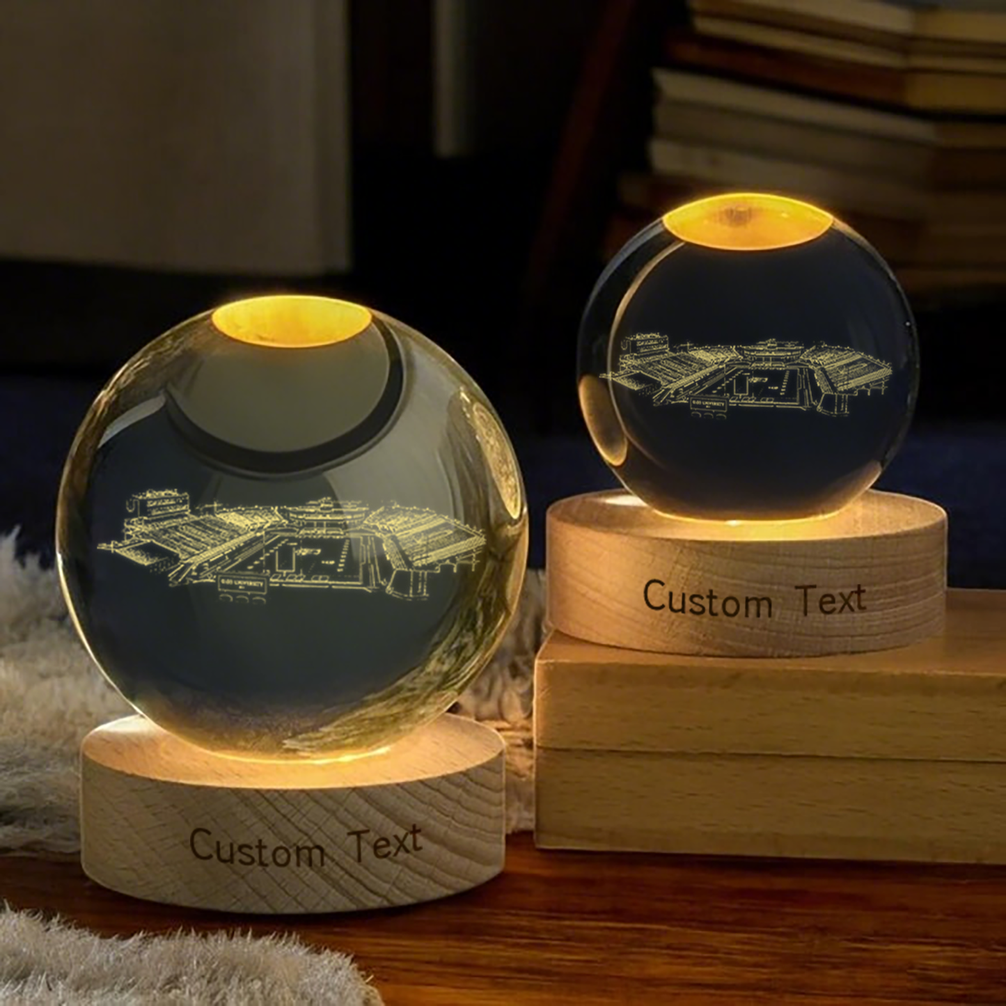 Peden Stadium 3D Spherical Crystal Lamp