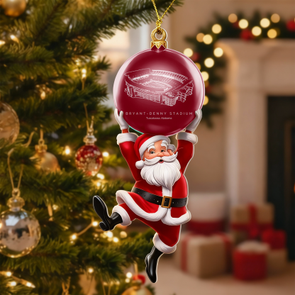 Personalized Bryant-Denny Stadium Christmas Acrylic Decorations, A Gift For Fans - Limited Edition