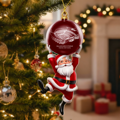Personalized Williams-Brice Stadium Christmas Acrylic Decorations, A Gift For Fans - Limited Edition