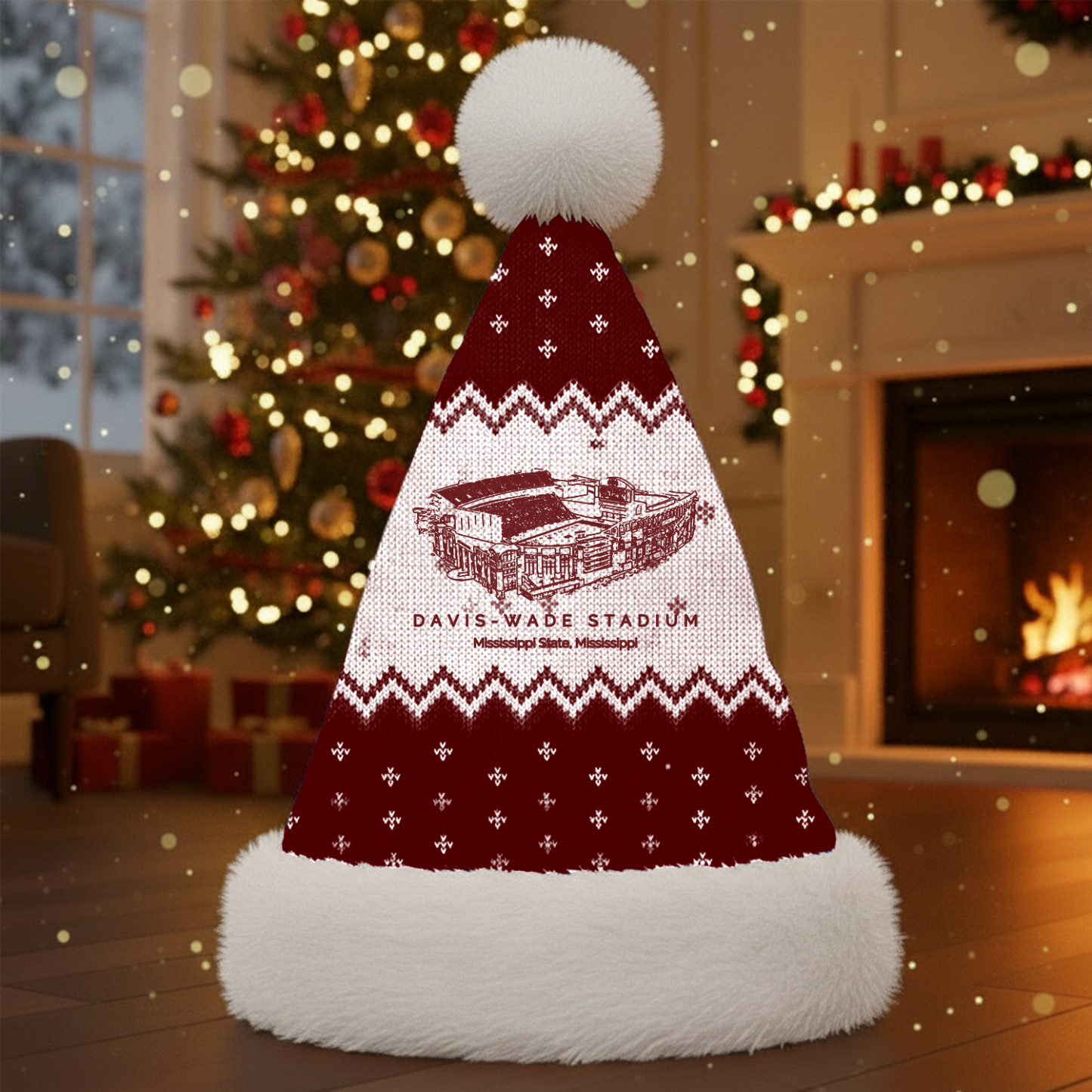 Personalized Davis-Wade Stadium Santa Hat, A Perfect Christmas Gift For Family - Limited Edition