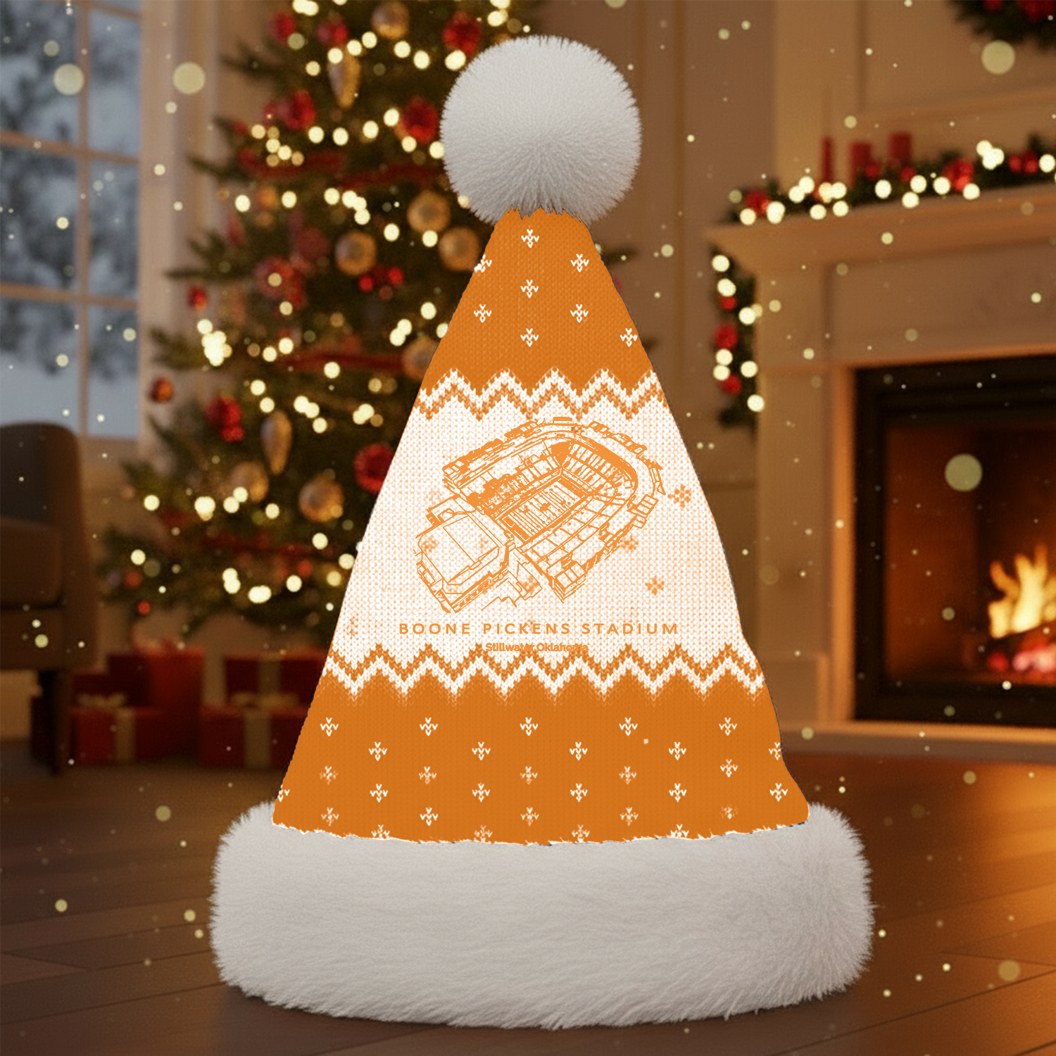 Personalized Boone Pickens Stadium Santa Hat, A Perfect Christmas Gift For Family - Limited Edition