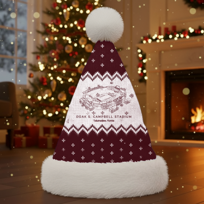 Personalized Doak S. Campbell Stadium Santa Hat, A Perfect Christmas Gift For Family - Limited Edition