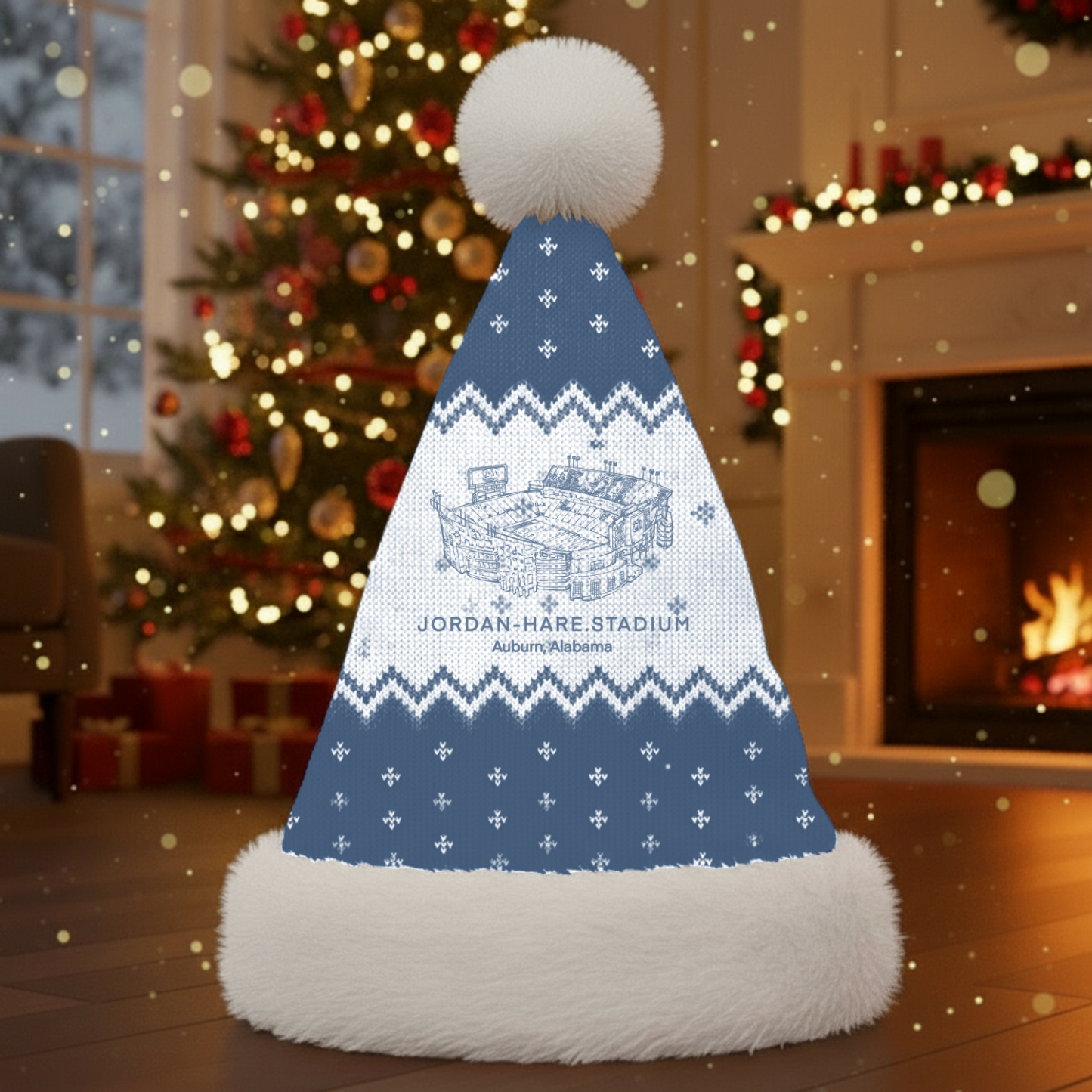 Personalized Jordan-Hare Stadium Santa Hat, A Perfect Christmas Gift For Family - Limited Edition