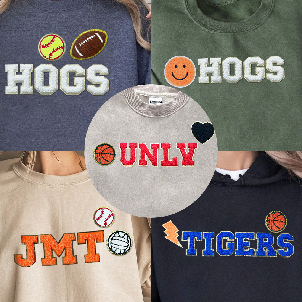 Custom Embroidered Applique Patch Sport Sweatshirt/Hoodie