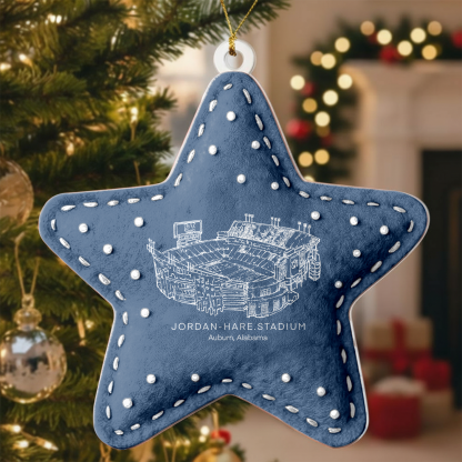 Custom Jordan-Hare Stadium Christmas Acrylic Ornament Gift For Family Member - Limited Edition