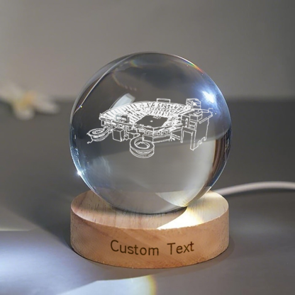 Ben Hill Griffin Stadium 3D Spherical Crystal Lamp
